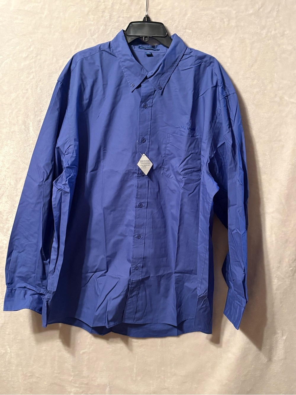 NWT Port Authority Men's Button-Down Shirt in Blue